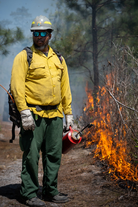 Intern with the fire crew