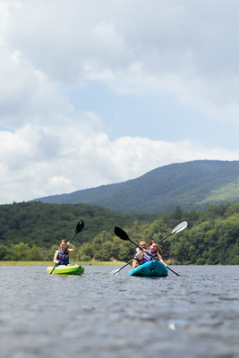 kayaking at Douthat State Park