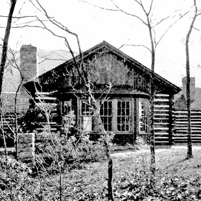Douthat lodge in the 1930s