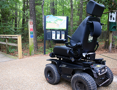 All-terrain wheelchair at First Landing State Park
