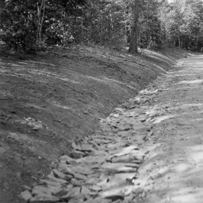 drainage construction at Fairy Stone