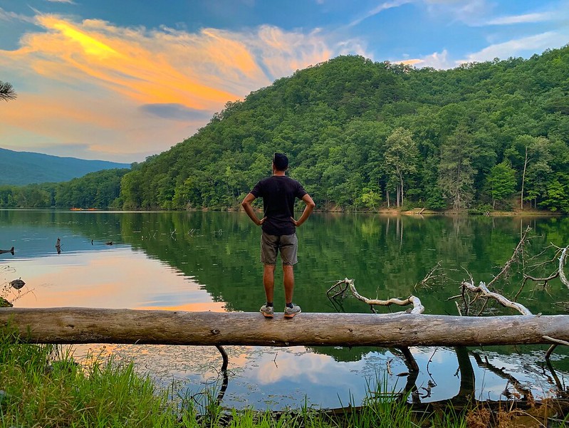 sunset at Hungry Mother State Park