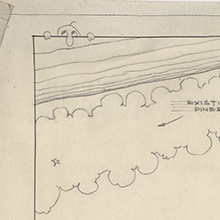 Kilroy drawing on park plans
