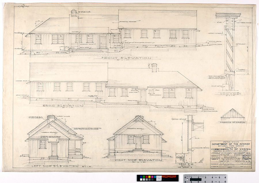 blueprint of bunkhousse at Hungry Mother