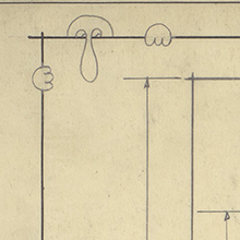 Kilroy drawing on park plans