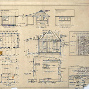 blueprint of a cabin