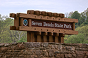 Sign for Seven Bends State Park