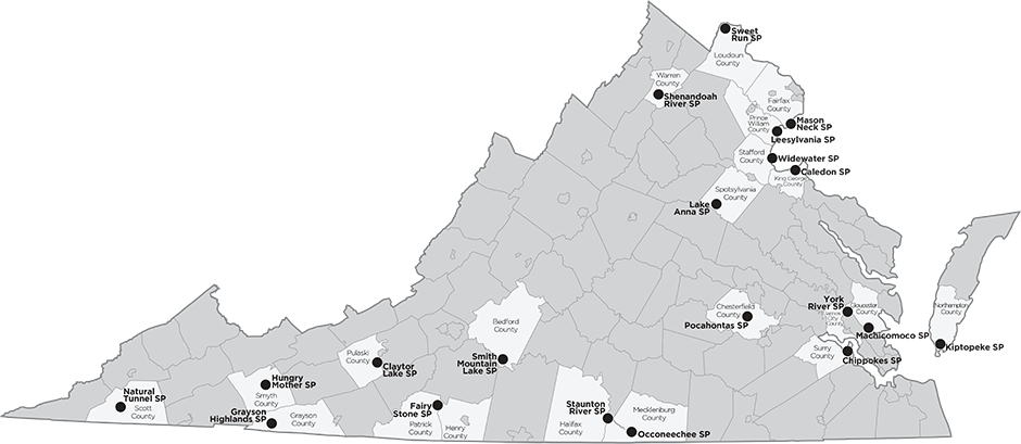 Hunting opportunities map